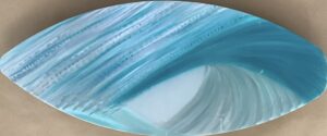 Teal Bomb – Metal Art – 28” x 11” - $750