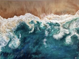 Raging Rips – Acrylic on gallery wrapped canvas – 40” x 30” - $850