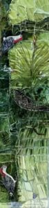 Florida Native Epiphytes 7 The Silent Whippoorwill – Mixed Media 2D Original – 40” x 10” - $850